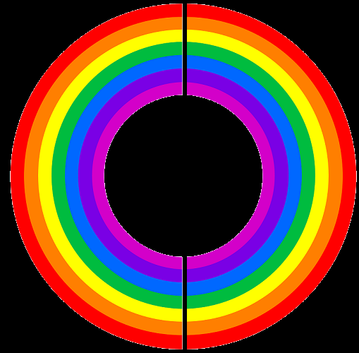 Arco Iris circular VERTICAL